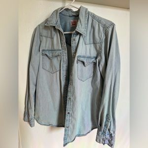Levi everyday button down - sky blue